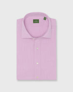 Load image into Gallery viewer, Spread Collar Sport Shirt in Orchid Salt-Washed Chambray