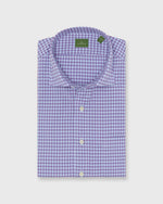 Load image into Gallery viewer, Spread Collar Sport Shirt in Sky/Berry/White Check Poplin
