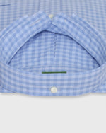 Load image into Gallery viewer, Button-Down Sport Shirt in Blue/Sky Gingham Poplin