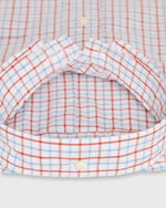 Load image into Gallery viewer, Button-Down Sport Shirt in Berry/Blue Tattersall Poplin