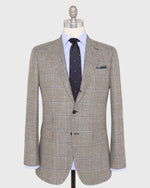 Load image into Gallery viewer, Virgil No. 3 Jacket in Flax/Blue/Bone Windowpane Hopsack