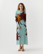 Load image into Gallery viewer, Long Sleeve Swing Dress in Peony