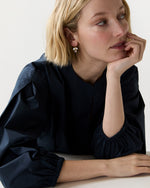 Load image into Gallery viewer, Apple Earrings in Rainbow Moonstone