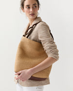 Load image into Gallery viewer, Large Hobo Bag in Natural Straw