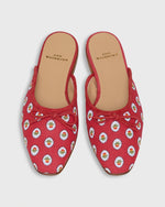 Load image into Gallery viewer, Joy Mule in Red Provençal Rustic Poplin