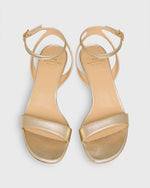 Load image into Gallery viewer, Ankle-Wrap Kitten Heel in Platino Leather