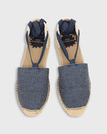 Load image into Gallery viewer, Pia Low Espadrille in Denim Canvas