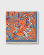 Load image into Gallery viewer, Pagoda Square Scarf in Coral Cotton