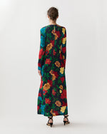 Load image into Gallery viewer, Long Sleeve Swing Dress in Queen Peony