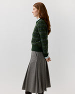 Load image into Gallery viewer, Alpine Fair Isle Sweater in Spruce/Multi Cashmere/Silk