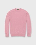 Load image into Gallery viewer, Classic Crewneck Sweater in Heather Pink Cashmere