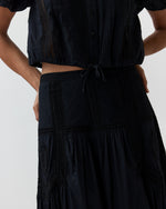 Load image into Gallery viewer, Alice Midi Skirt in Noir