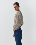 Load image into Gallery viewer, Sienna Top in Terracotta/Multi Ava Liberty Fabric