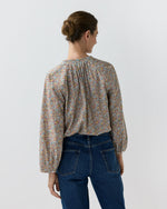 Load image into Gallery viewer, Sienna Top in Terracotta/Multi Ava Liberty Fabric