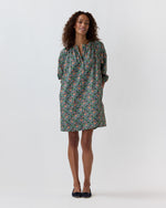 Load image into Gallery viewer, Callie Dress in Navy/Multi The Garden Room Liberty Fabric