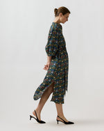 Load image into Gallery viewer, Tessa Dress in Forbidden Fruit Liberty Fabric Silk Twill
