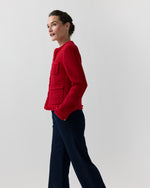 Load image into Gallery viewer, Essie Jacket in Red Boucle Tweed
