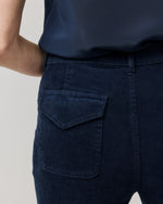Load image into Gallery viewer, Camille Patch-Pocket Jean in Navy Stretch Corduroy