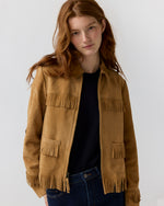 Load image into Gallery viewer, Lorena Jacket in Camel Suede