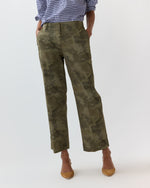 Load image into Gallery viewer, Frankie Cropped Pant in Camo Stretch Twill