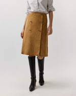 Load image into Gallery viewer, Janey Skirt in Camel Suede