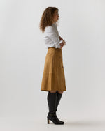Load image into Gallery viewer, Janey Skirt in Camel Suede