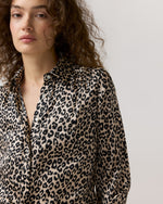 Load image into Gallery viewer, Natalia Blouse in Animal Print Silk Charmeuse