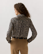 Load image into Gallery viewer, Natalia Blouse in Animal Print Silk Charmeuse