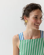 Load image into Gallery viewer, Shell & Cameo Earrings in Gold/Pearl