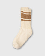 Load image into Gallery viewer, Retro Mono Stripe Socks in Acorn