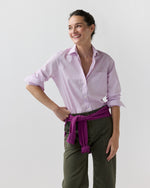 Load image into Gallery viewer, Sidney Shirt in Pink/White Hairline Stripe Poplin