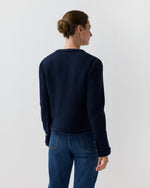 Load image into Gallery viewer, Essie Jacket in Navy Boucle Tweed