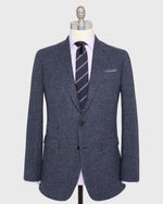 Load image into Gallery viewer, Virgil No. 3 Jacket in Navy/Blue Houndstooth Tweed