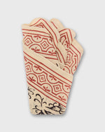 Load image into Gallery viewer, Printed Indian Bandana in Natural/Red/Black