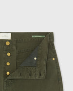 Load image into Gallery viewer, Slim Straight 5-Pocket Pant in Olive Garment-Dyed Canvas