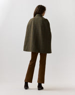 Load image into Gallery viewer, Bennet Tailored Cape in Lovat/Terracotta/Multi Plaid Harris Tweed