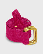 Load image into Gallery viewer, Hand-Loomed D-Ring Belt in Pink Tribal