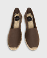 Load image into Gallery viewer, Classic Espadrille in Chocolate Canvas