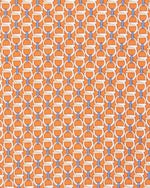 Load image into Gallery viewer, Silk Print Tie in Orange Gancini Links