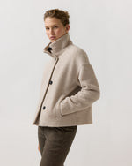 Load image into Gallery viewer, Cropped Funnel Jacket in Almond