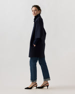 Load image into Gallery viewer, Kimono Coat in Navy Blue