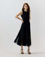 Load image into Gallery viewer, Laure Midi Dress in Noir