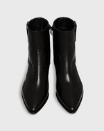 Load image into Gallery viewer, Lou Western Boot in Black Leather