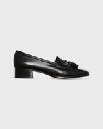 Load image into Gallery viewer, Sophie Tassel Loafer in Black Leather