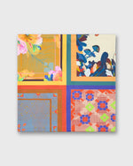 Load image into Gallery viewer, Reversible Silk Square Scarf in Four Square Multi