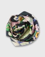 Load image into Gallery viewer, Silk Tied Up Scarf in Pink/Multi Floral Symphony Silk Twill Liberty Fabric