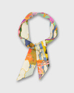 Load image into Gallery viewer, Silk Tied Up Scarf in Multi Prospect Road Silk Twill Liberty Fabric