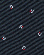 Load image into Gallery viewer, Silk Woven Tie in Red/Sky Micro Foulard