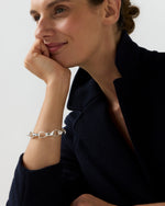 Load image into Gallery viewer, Oval Link Bracelet in Silver