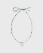 Load image into Gallery viewer, Circle Pendant Necklace in Blue Aurora Liberty
